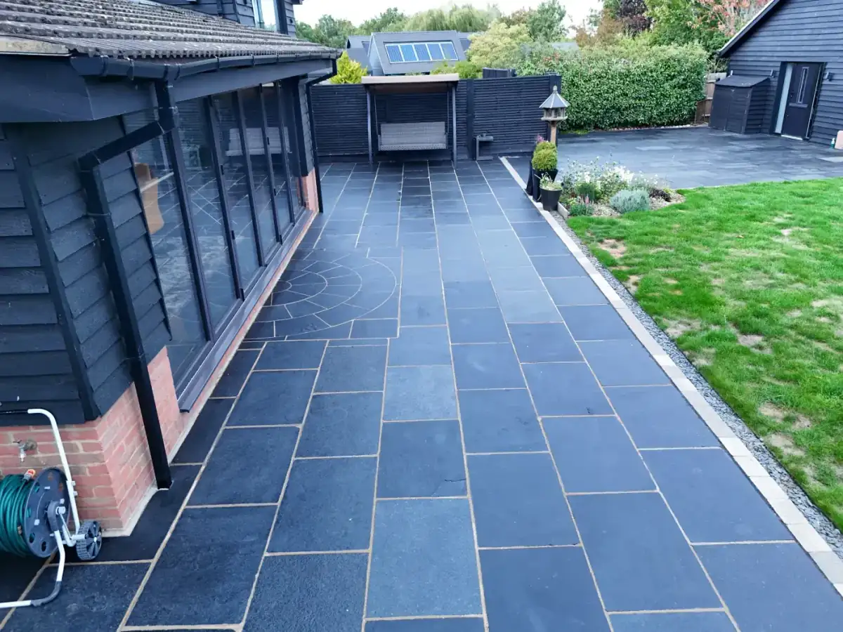 Restored patio with sealing finish